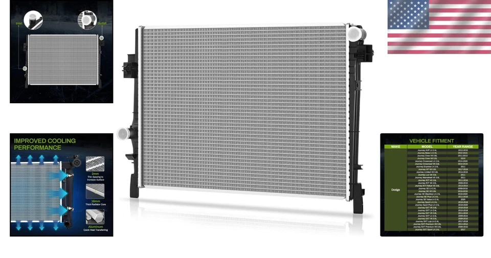 High-Efficiency Cooling System for 2009-20 Dodge Journey - Direct Fit Design - Image 2 of 4