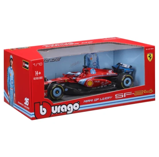 压铸汽车 Bburago 1: 18 一级方程式压铸法拉利 2024 迈阿密 Charles Leclerc — 第 2/4 张图片
