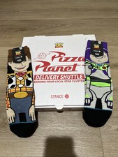 Stance x Toy Story Collab Buzz Woody Crew Socks Size YL