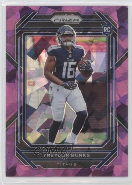 2022 Panini Prizm Rookies Purple Ice Prizm 168/225 Treylon Burks #313 1bi0