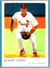2002 Topps Gallery Veteran Variation 1 #56 Albert Pujols Red Hat