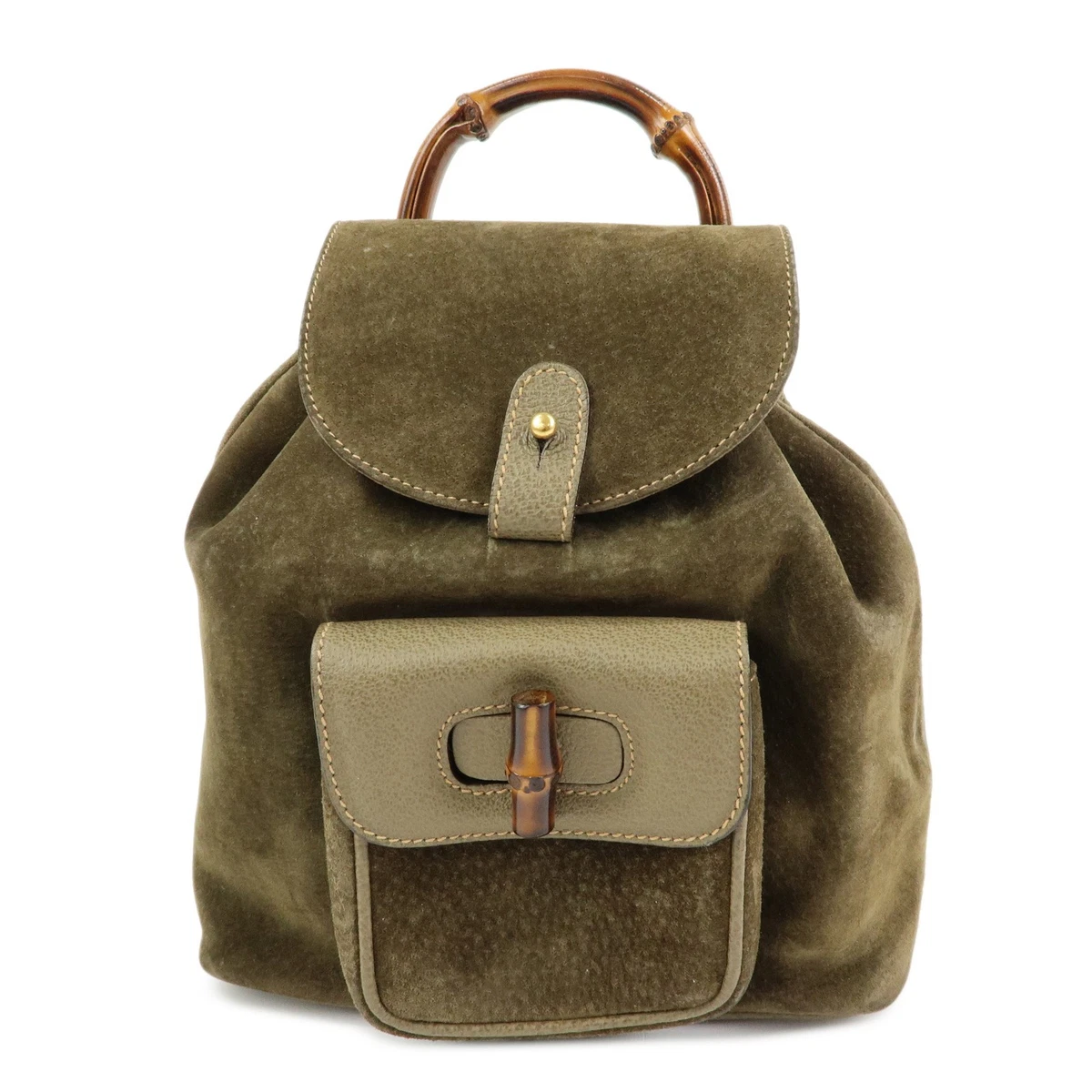 Gucci Bamboo Suede Exterior Medium Bags & Handbags for Women for