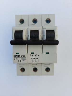 IMO | Typ C, 4A, 3P, MCB | Code C10C3004 10Ka, (MDF-20-22-12 Schutz)