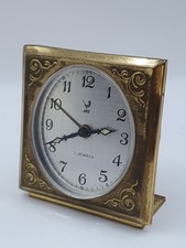 Vintage Jaz 7 Jewels Alarm Clock
