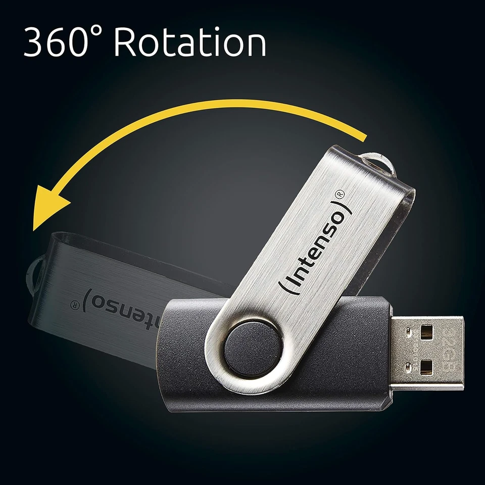 Intenso Basic Line - Flash Drive 16 GB - USB 2.0, Silver/Black - Image 2 of 4