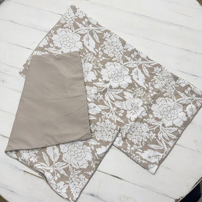 Croscill Floral King Pillow Shams Set Of 2 Beige  Cream Cottage Chic Country