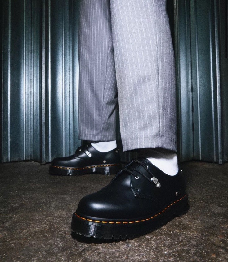 靴 Dr.Martens 1461 BEX 3 EYELE 1461 Bex Smooth Leather Oxford Shoes in Black | Dr. Martens