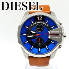 Orologio DIESEL Mega Chief DZ4319 quarzo 53 mm quadrante blu cinturino tondo due pezzi