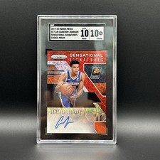 2019 Panini Prizm Cameron Johnson RC Auto Choice Red Scope Prizm SGC 10 Suns