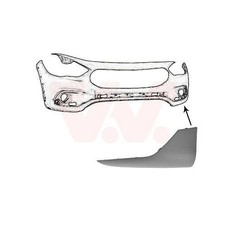 1x Spoiler VAN WEZEL 2960501 passend für MERCEDES-BENZ