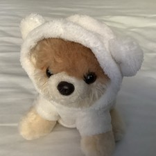 Gund Itty Bitty Boo #009 Bärenanzug Pommerscher Hund Welpe Stofftier Plüsch 5 Zoll