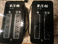 2 Eaton 3S 750 UPS 750VA/450W Battery Backup Surge Protector 10 Outlets Black