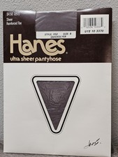 Vintage Hanes Ultra Sheer Pantyhose Size B 950 Quicksilver