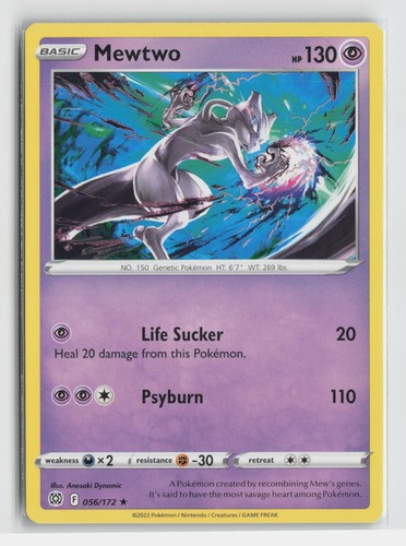 Mewtwo Rare SWSH09: Brilliant Stars 056/172 NM - Afbeelding 1 van 2