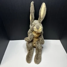 Retired Folkmanis Hand Puppet Jack Rabbit Full Body Plush Jackrabbit 18”