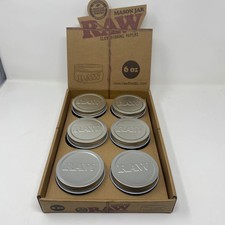 Raw Mason Jar Glass Stash Jar 6 Pack