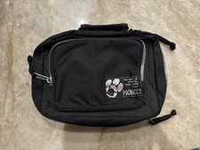 Vintage 1996 Sanrio Pochacco Black Canvas Carrying Case Organizer Travel Bag