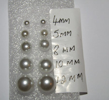 Choice of real & faux pearl stud earrings choice of colours & size pearls UK