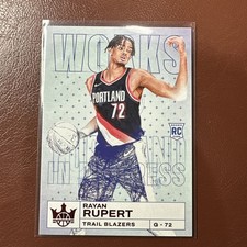2023-24 Panini Court Kings - Works in Progress Rayan Rupert #13 Ruby /149 (RC)