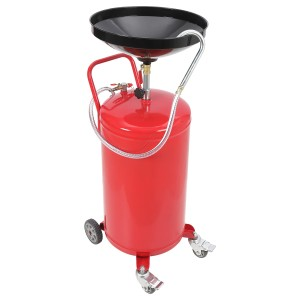 #ad 20 Gallon Waste Oil Lift Drain Tank with Wheels and Brake Adjustable Funnel $133.99