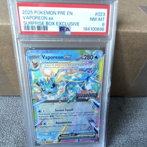 Vaporeon ex graded PSA 8 for sale on eBay