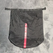 PRADA black Nylon  Dust bag Buckle clip closure. Shoe bag 18" x 15" x 10" round