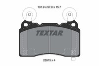 Bremsbelagsatz FÜR Cadillac Cts, Chevrolet Camaro - Textar 2591501