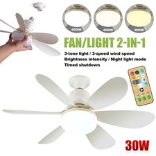 Screw in Ceiling Fan Light E27 Quiet Ceiling Fan Light Dimmable Remote Control