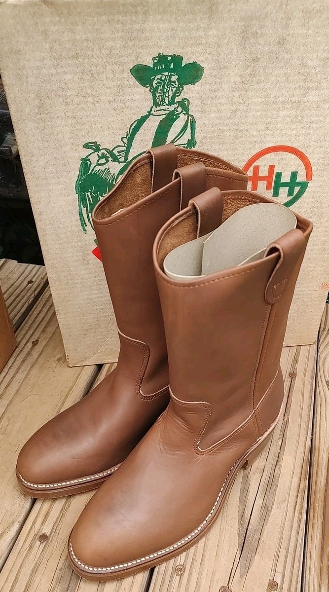 Vintage NOS Double H 7 EE Men's 2655 USA Steel Toe Western