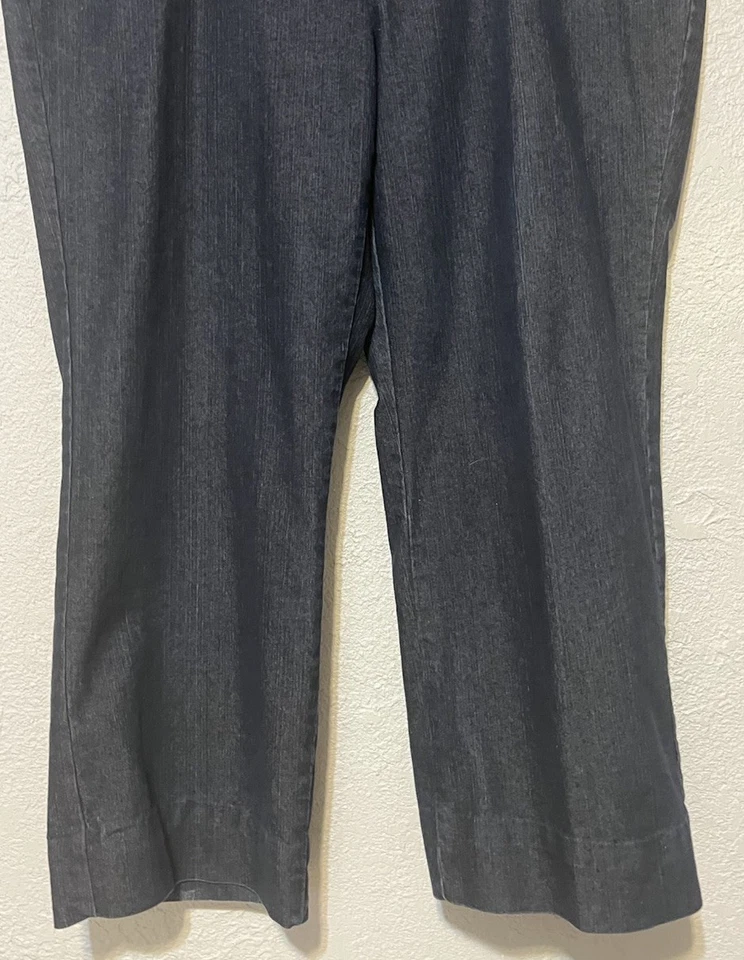 Pantalones de mezclilla azul peto con dobladillo 44x29 CJ Banks para mujer talla 24W Foto 3 de 4