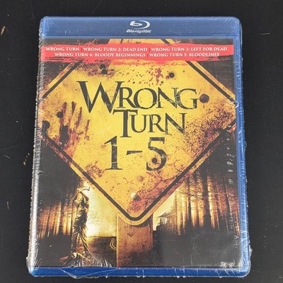 Wrong Turn 1-5 Blu-ray 2014 5-Film Collection Horror Slasher Cannibal