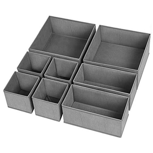 Drawer Organizer Clothes, 8 Pack Underwear Organizer, Foldable Closet