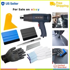 Car Vinyl Wrap Tool Kit for Car Film Installation Heat Gun Squeegee Scraper G...