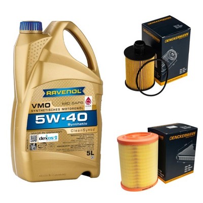 Inspektionspaket 5L RAVENOL VMO 5W-40 für Alfa Romeo 159 Sportwagon 1.8 TBi
