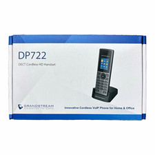 Grandstream DP722 DECT Wireless Cordless HD Handset 1-Line Black 1 Handset