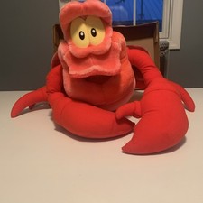 Disney LARGE Sebastian Crab Plush The Little Mermaid Mattel 28 In