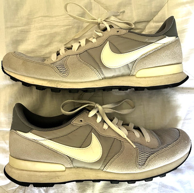 Nike Internationalist Wolf Grey Suede Mens 11.5 Lifestyle Retro Shoes Sneakers