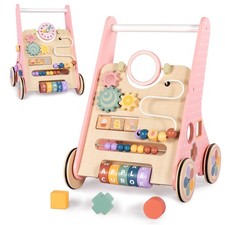 Wooden Baby Walker, Push Walker for Baby Girl 10-12 Months, Montessori Walker...