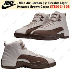 Nike Air Jordan 12 Fireside Light Orewood Brown Cacao CT8013-105 Men's Size