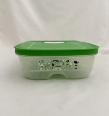 TUPPERWARE Fridge Smart Keeper & Green Vented Lid - 1.75qt 1.8L