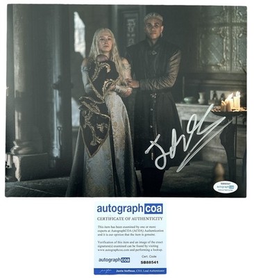 JOHN MACMILLAN SIGNED HOUSE OF DRAGON ''Laenor Velaryon'' HANDSIGNIERT 8x10'' ACOA