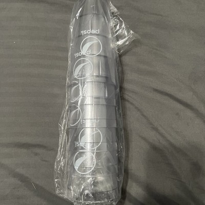 Set of 6 Pepsi Cola Restaurant Clear Plastic Tumblers Cups 16oz NEW!!!