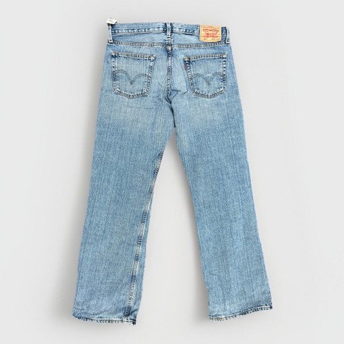 Vintage Levis Jeans Herren 34X32 Dunkelblau Denim Hose 527 Bootcut Loose Cowboy Y2K - Bild 2 von 15