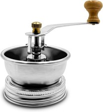 Stainless Steel Coffee Grinder Lid Attachment for Regular Mouth Mason Jars -