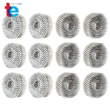 3600Pcs 1-3/4" x0.092" Siding Nails 15 Degree Collated Wire Coil Full Round Head