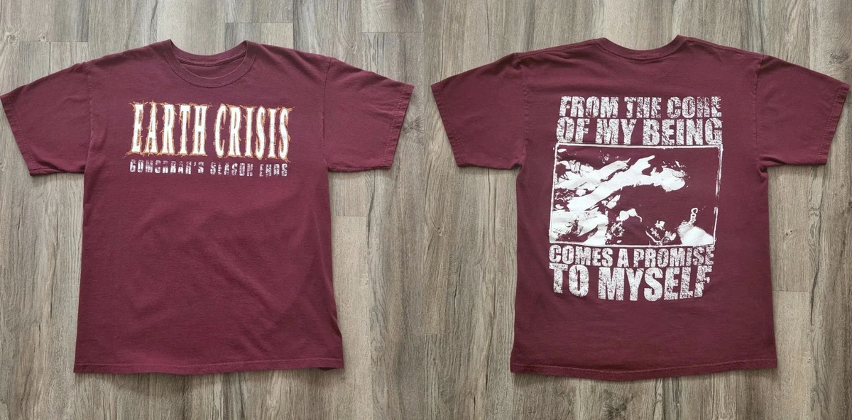 Earth Crisis バンド Tシャツ 半袖 USA製 XL 90s Earth Crisis Gomorrah's Season Ends Vintage 90's RARE Concert Tour