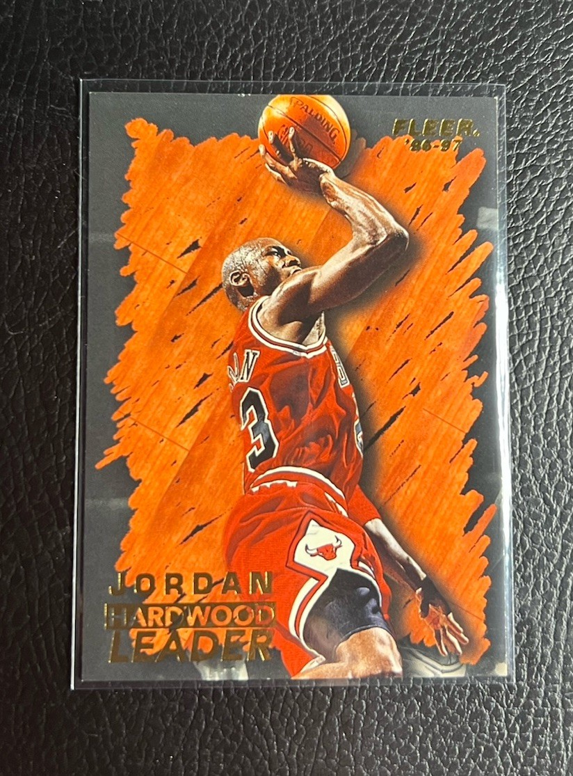 1996 Fleer MICHAEL JORDAN #123 Hardwood Leader