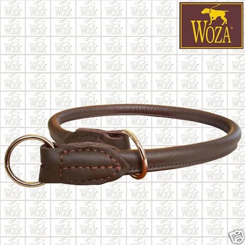 WOZA Premium Würger Rundgenäht Vollleder Lederhalsband Soft Rindnappaleder W5686