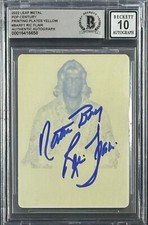 Ric Flair Signed 2022 Leaf Metal Pop Century Printing Plate Yellow  BAS 16416658