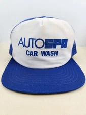 Vintage New Era USA MADE Auto Spa Car Wash Trucker Hat Snapback Dad Cap